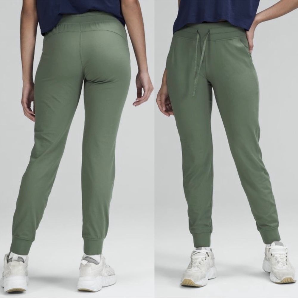 Lululemon Ready to Rulu High Rise Jogger in Green Twill